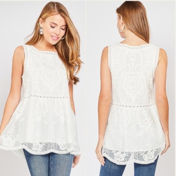 💥HOST PICK💥 Sleeveless Lace Blouse - Picture 2 of 3